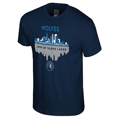Men's Stadium Essentials Navy Minnesota Timberwolves Cities T-Shirt