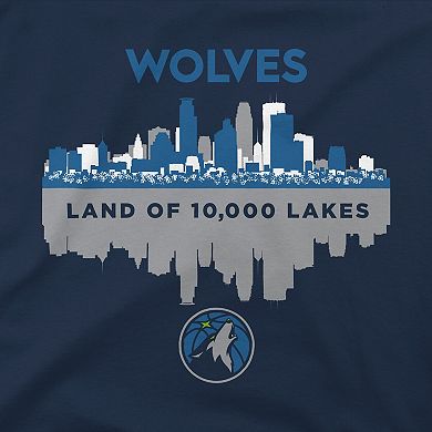 Men's Stadium Essentials Navy Minnesota Timberwolves Cities T-Shirt
