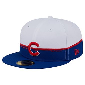 Men's New Era Royal/White Chicago Cubs Paint Stroke 59FIFTY Fitted Hat