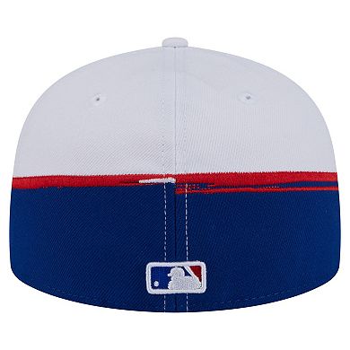 Men's New Era Royal/White Chicago Cubs Paint Stroke 59FIFTY Fitted Hat