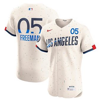 Men's Nike Freddie Freeman Cream Los Angeles Dodgers City Connect Elite Jersey