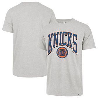 Men's '47 Gray New York Knicks Walk Talk Franklin T-Shirt