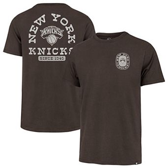 Men's '47 Brown New York Knicks Back Canyon Franklin T-Shirt