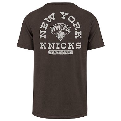 Men's '47 Brown New York Knicks Back Canyon Franklin T-Shirt