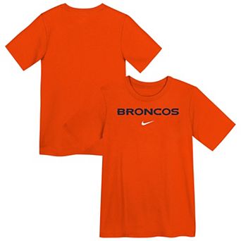 Preschool Nike Orange Denver Broncos Wordmark T-Shirt