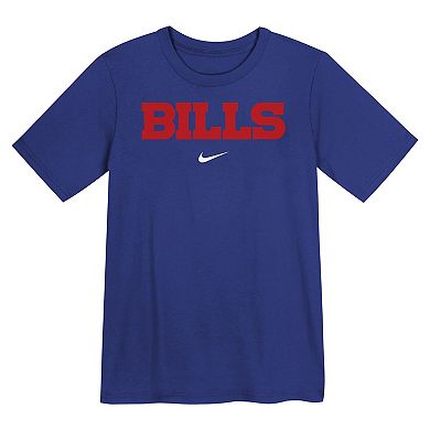 Preschool Nike Royal Buffalo Bills Wordmark T-Shirt