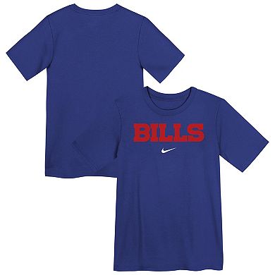 Preschool Nike Royal Buffalo Bills Wordmark T-Shirt