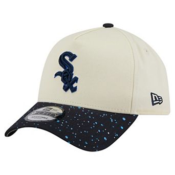 Men's New Era Cream Chicago White Sox Speckle A-Frame 9FORTY