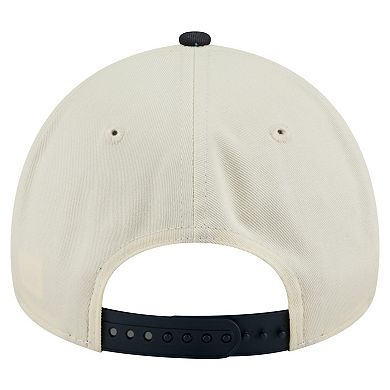 Men's New Era Cream Chicago White Sox Speckle A-Frame 9FORTY Adjustable Hat