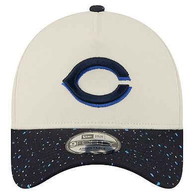Men's New Era Cream Cincinnati Reds Speckle A-Frame 9FORTY