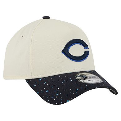 Men's New Era Cream Cincinnati Reds Speckle A-Frame 9FORTY