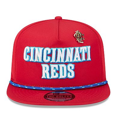 Men's New Era Red Cincinnati Reds 2025 Big League Chew Golfer Snapback Hat