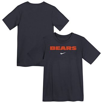 Preschool Nike Navy Chicago Bears Wordmark T-Shirt
