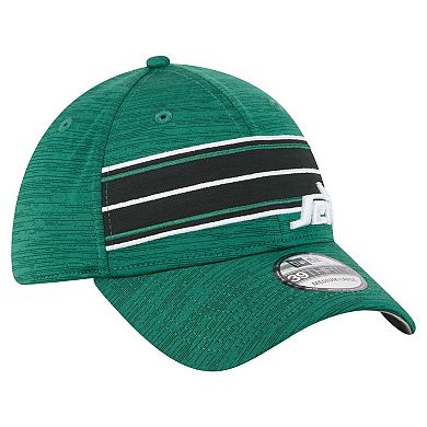Men's New Era Green New York Jets Stripes 39THIRTY Flex Hat