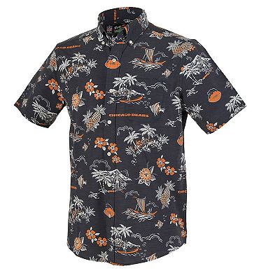 Men's Reyn Spooner Navy Chicago Bears Throwback Kekai Performance Button-Down Shirt