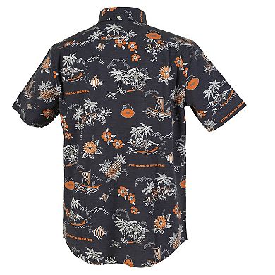 Men's Reyn Spooner Navy Chicago Bears Throwback Kekai Performance Button-Down Shirt