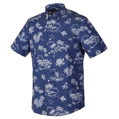 Men's Reyn Spooner Navy Dallas Cowboys Throwback Kekai Performance Button-Down Shirt