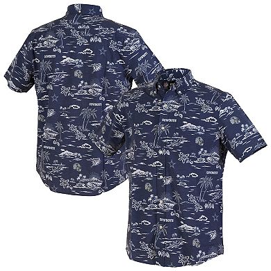 Men's Reyn Spooner Navy Dallas Cowboys Kekai Performance Button-Down Shirt
