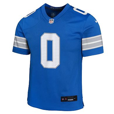 Youth Nike Jahmyr Gibbs Blue Detroit Lions Team Game Jersey