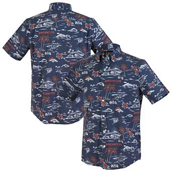 Men's Reyn Spooner Navy Denver Broncos Kekai Performance Button-Down Shirt