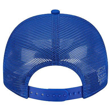 Men's New Era Royal Golden State Warriors Vintage Team Rope A-Frame 9FIFTY Snapback Hat