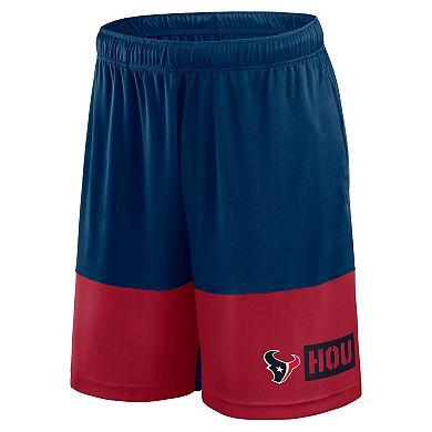 Men's Logo Athletic Navy Houston Texans Best of the Best Shorts