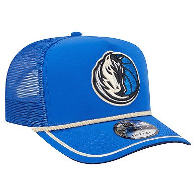 Men's New Era Blue Dallas Mavericks Vintage Team Rope A-Frame 9FIFTY Snapback Hat