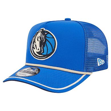 Men's New Era Blue Dallas Mavericks Vintage Team Rope A-Frame 9FIFTY Snapback Hat