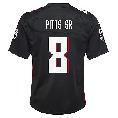 Youth Nike Kyle Pitts Sr. Black Atlanta Falcons Team Game Jersey