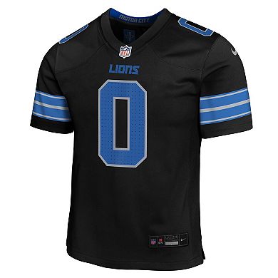 Youth Nike Jahmyr Gibbs Black Detroit Lions Alternate Game Jersey
