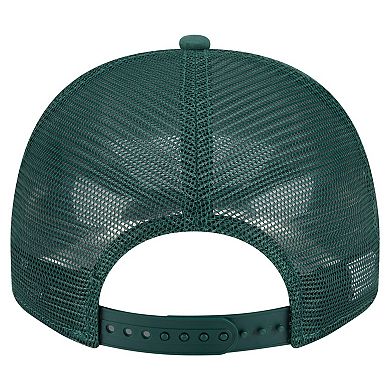 Men's New Era Hunter Green Milwaukee Bucks Vintage Team Rope A-Frame 9FIFTY Snapback Hat