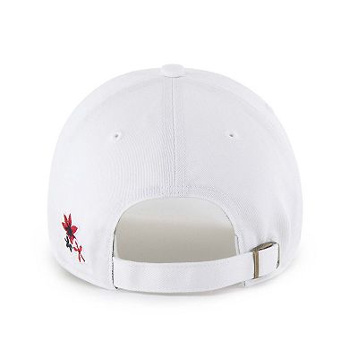 Women's '47 White Boston Red Sox Flower Power Clean Up Adjustable Hat