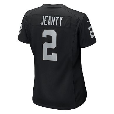 Women's Nike Ashton Jeanty Black Las Vegas Raiders 2025 NFL Draft First Round Pick Team Game Jersey