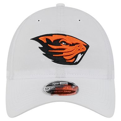 Men's New Era White Oregon State Beavers Active Ripstop 9TWENTY Adjustable Hat