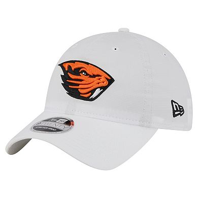 Men's New Era White Oregon State Beavers Active Ripstop 9TWENTY Adjustable Hat