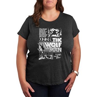 Plus Size Universal Monsters The Wolf Man Graphic Tee
