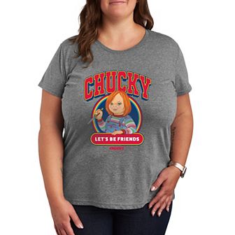 Plus Size Chucky Let's Be Friends Graphic Tee