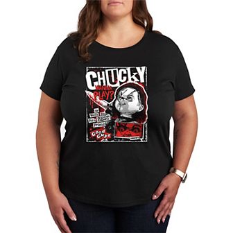 Plus Size Chucky Wanna Play Graphic Tee