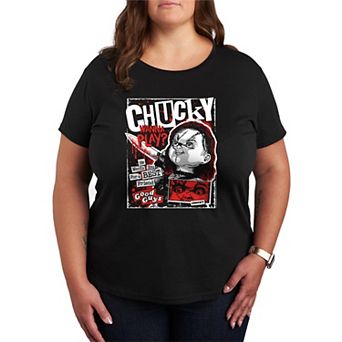 Plus Size Chucky Wanna Play Graphic Tee
