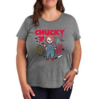 Plus Size Chucky It's Show Time Graphic Tee
