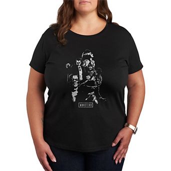Plus Size Universal Monsters Collage Graphic Tee