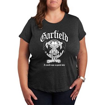 Plus Size Garfield Vampire Graphic Tee