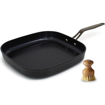 Blu. Cookware 11” Nonstick Grill Pan Griddle, Non-Toxic