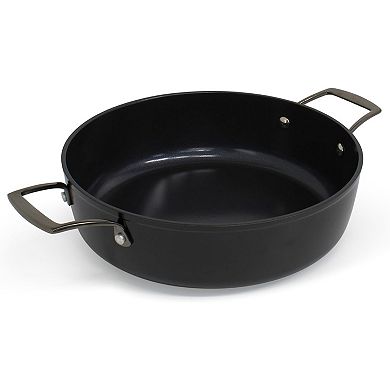 Blu. Cookware 11” Saute Pan with Lid, Non-Toxic, Non-Stick Ceramic