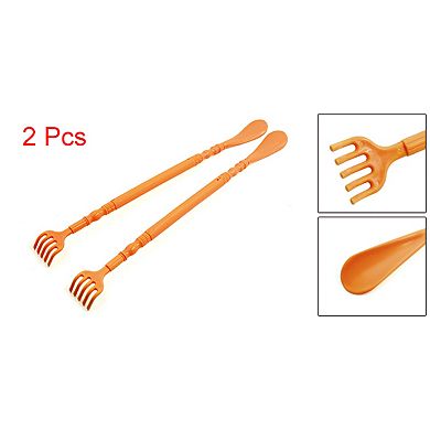 2 Pcs Plastic Body Massage Back Scratcher & Shoe Horn 2 in 1 Tool Shoe Wearing Combo
