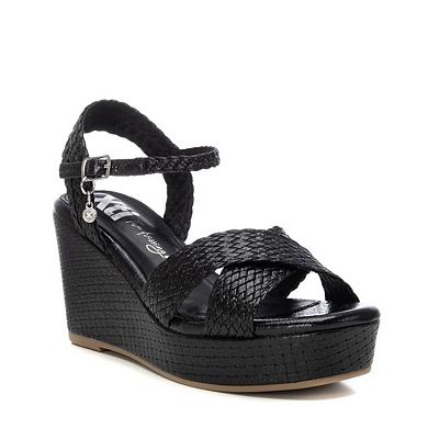 Women's Criss Cross Wedge Sandals By XTI 144057