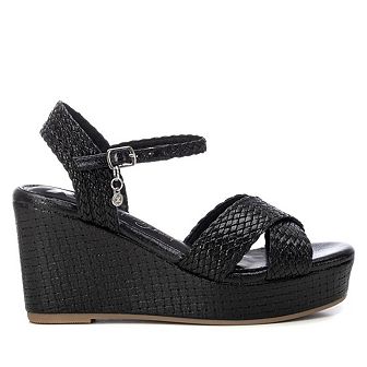 Women's Criss Cross Wedge Sandals By XTI 144057