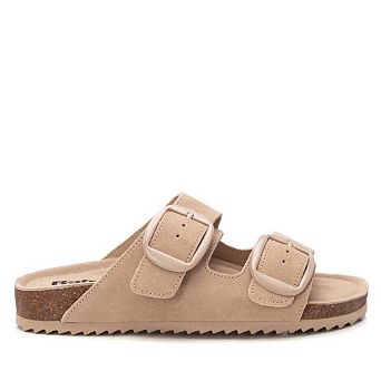 Women's Footbed Sandals with two buckles Refresh By Xti 172833