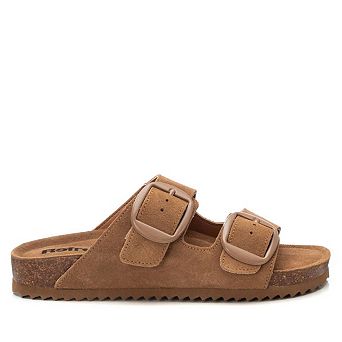Women's Footbed Sandals with two buckles Refresh By Xti 172833