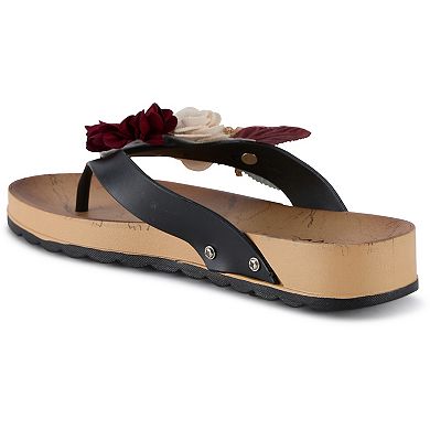 Henry Ferrera By Charming Lady Women's Floral Sandals